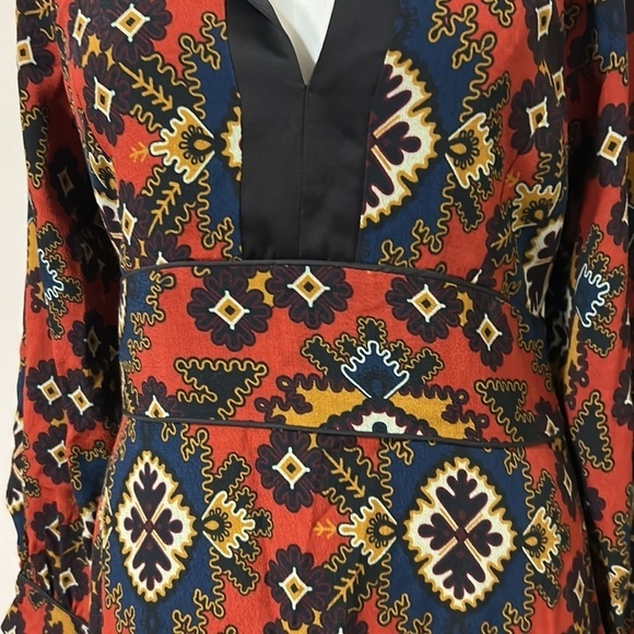 ANTHROPOLOGIE ILLYRIAN TUNIC DRESS BY OTTOD'AME Multi Geo Print Sz 8 Petite - Picture 6 of 16